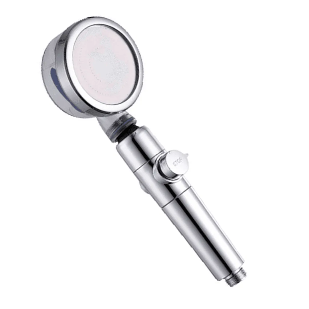Modern chrome high-pressure handheld shower head