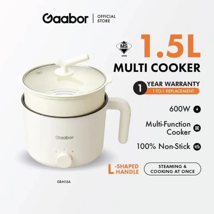 Gaabor 1.5L multi cooker product advertisement