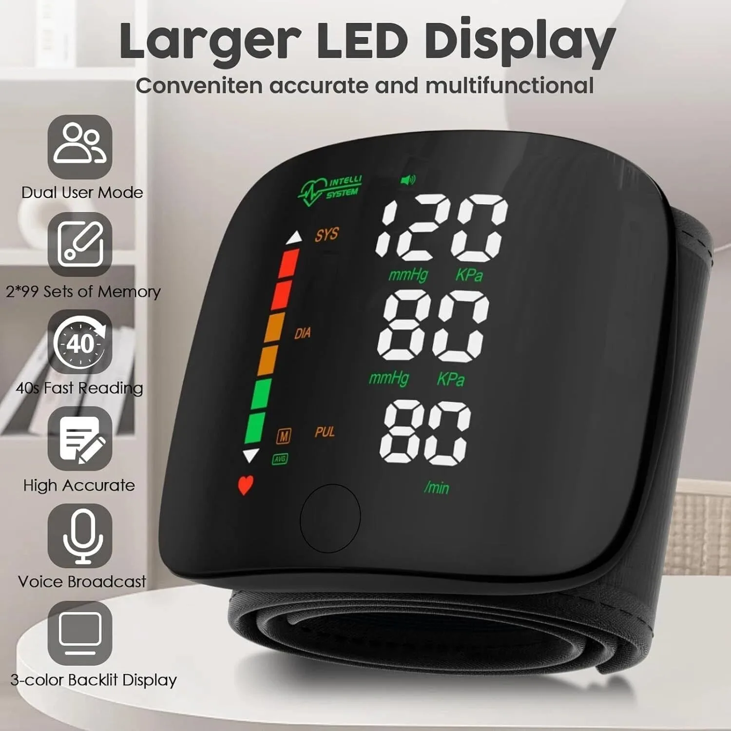 Automatic Wrist Blood Pressure Monitor 4