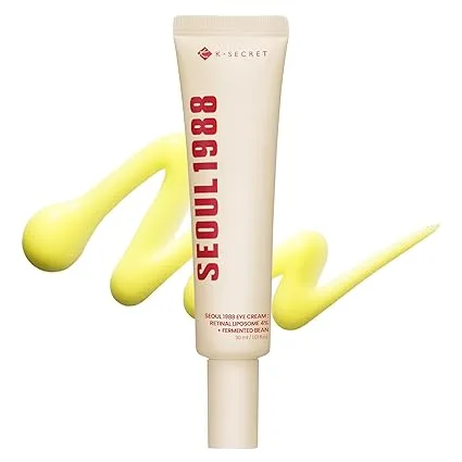 K-Secret Seoul 1988 Retinal Eye Cream packaging isolated on white background