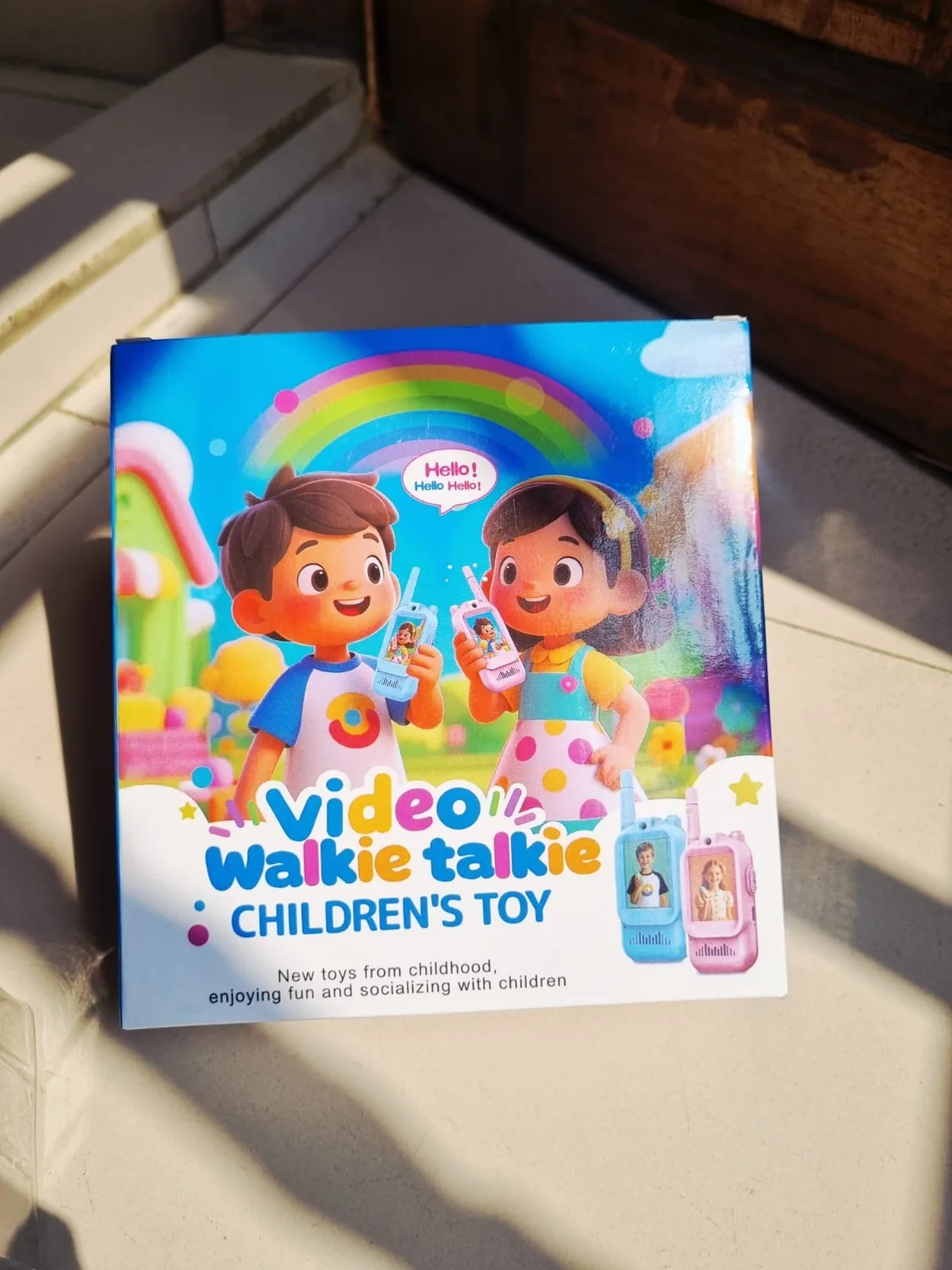 Kids Video Calling Walkie-Talkie box showing the product illustration