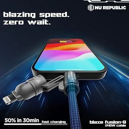 240W 4-in-1 Super Fast Charging Cable 5
