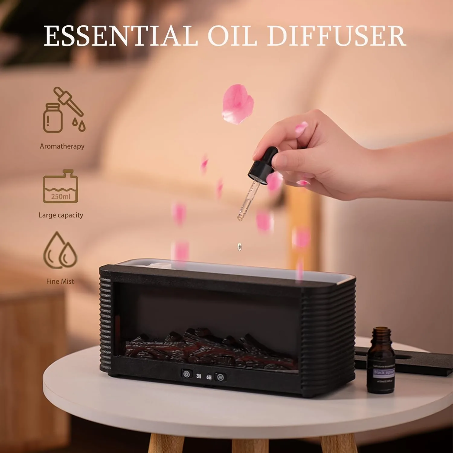 Fireplace Aroma Essential Oil Diffuser 4