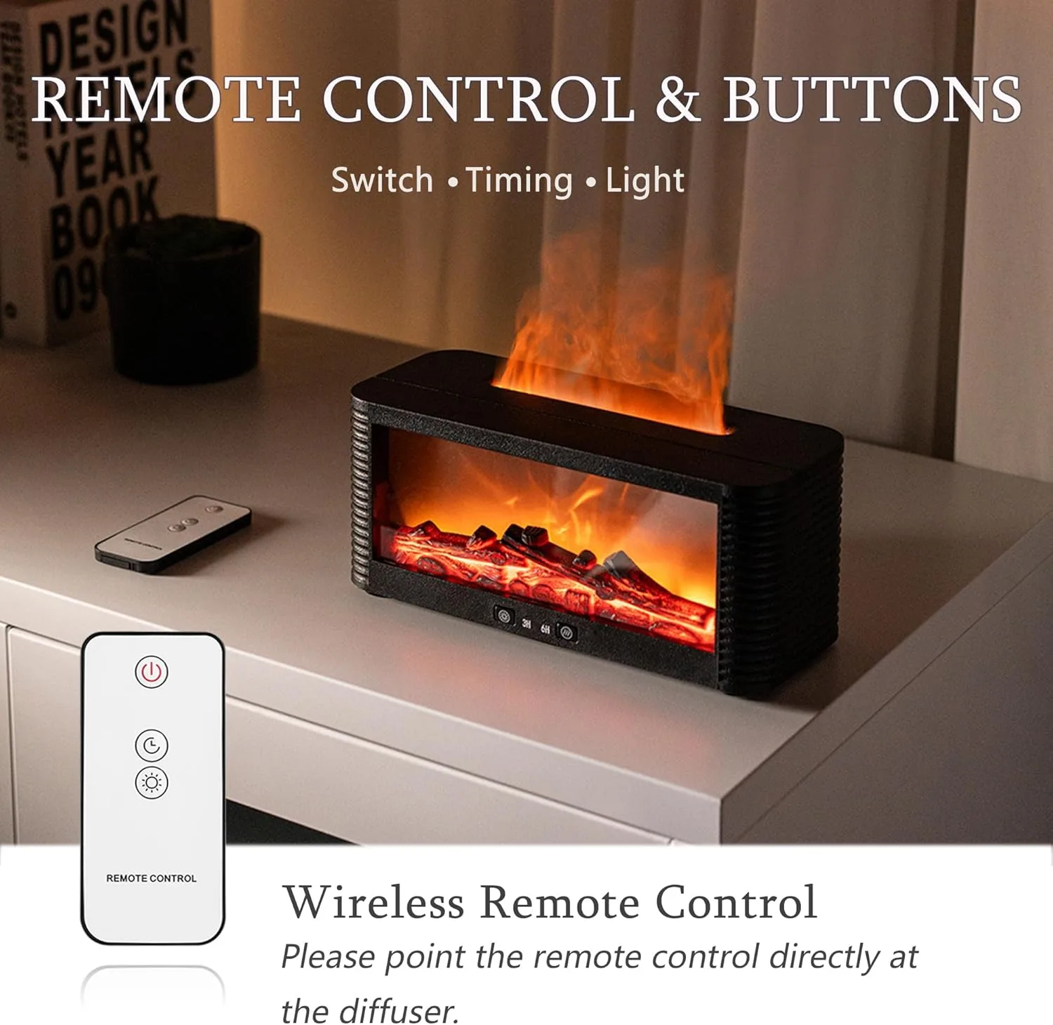 Fireplace Aroma Essential Oil Diffuser 3