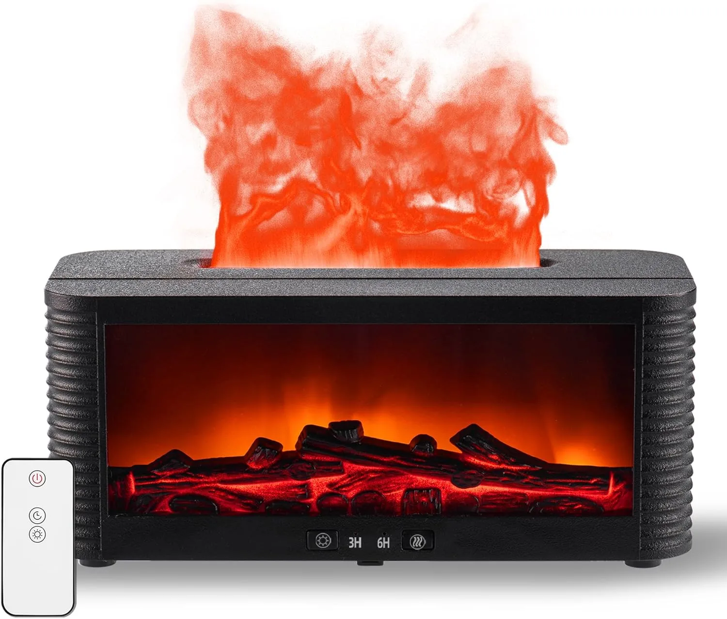 Front view of the fireplace flame effect aroma diffuser