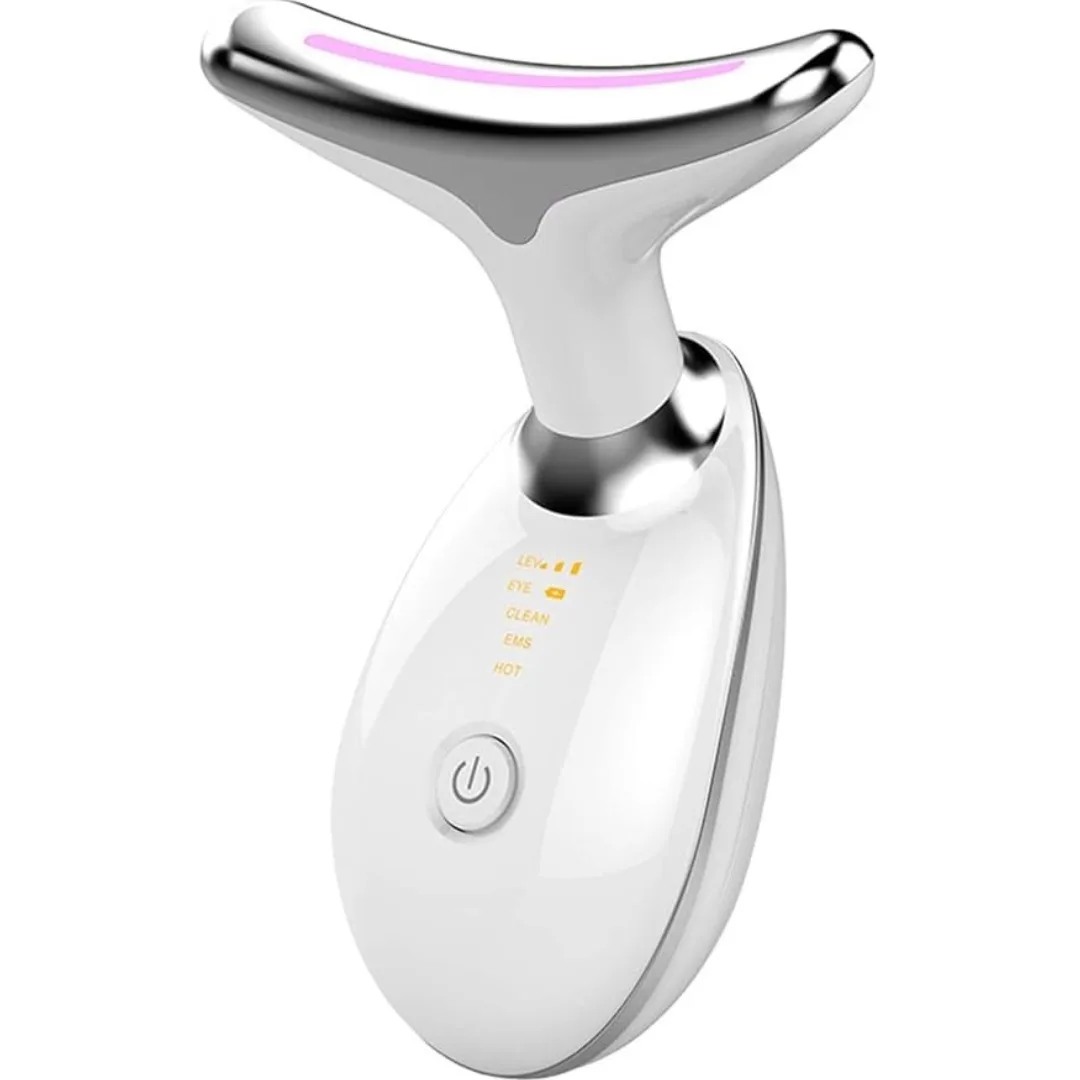white led facial massager device