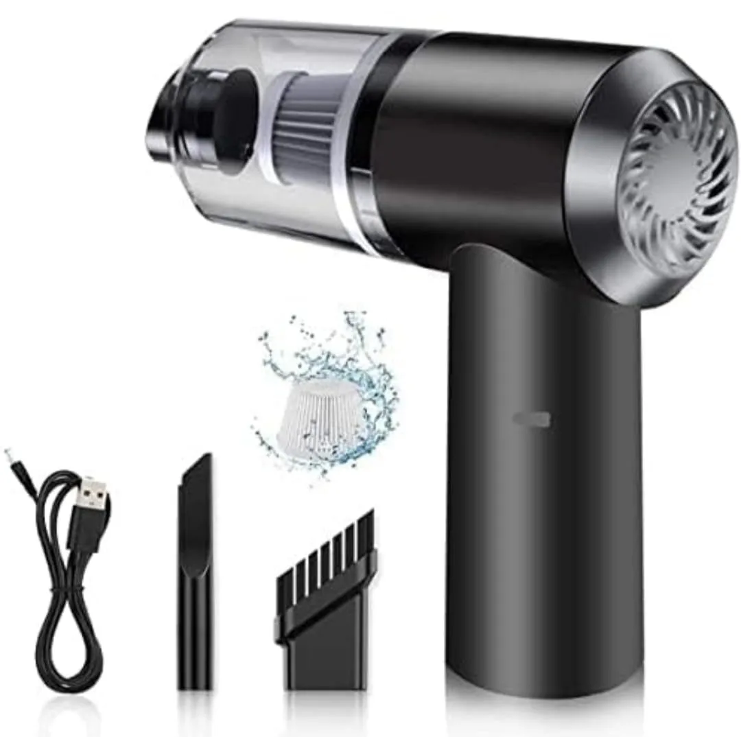Compact cordless vacuum cleaner with nozzle accessories and filter