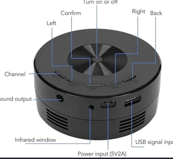 Home HD Portable Pocket Projector 5