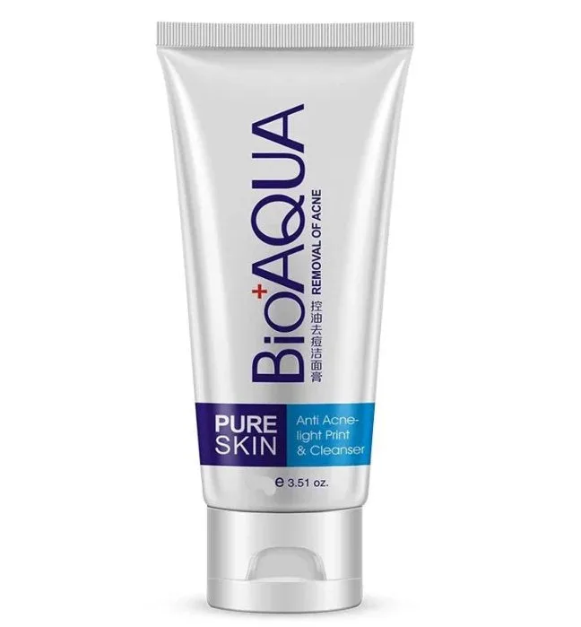 Bioaqua Pure Skin 100g anti-acne cleanser tube